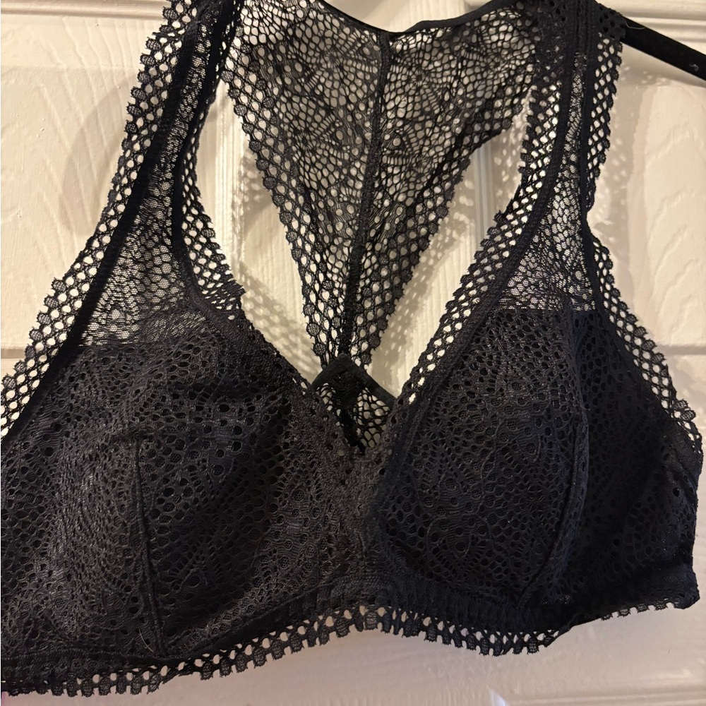 Victoria's Secret Black Mesh Bralette